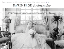 Tablet Screenshot of davidpagephotography.com
